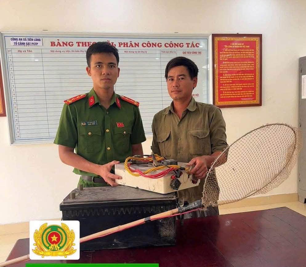 Công an xã Tiên Lãng: Phát hiện 03 trường hợp sử dụng kích điện để bẫy chuột